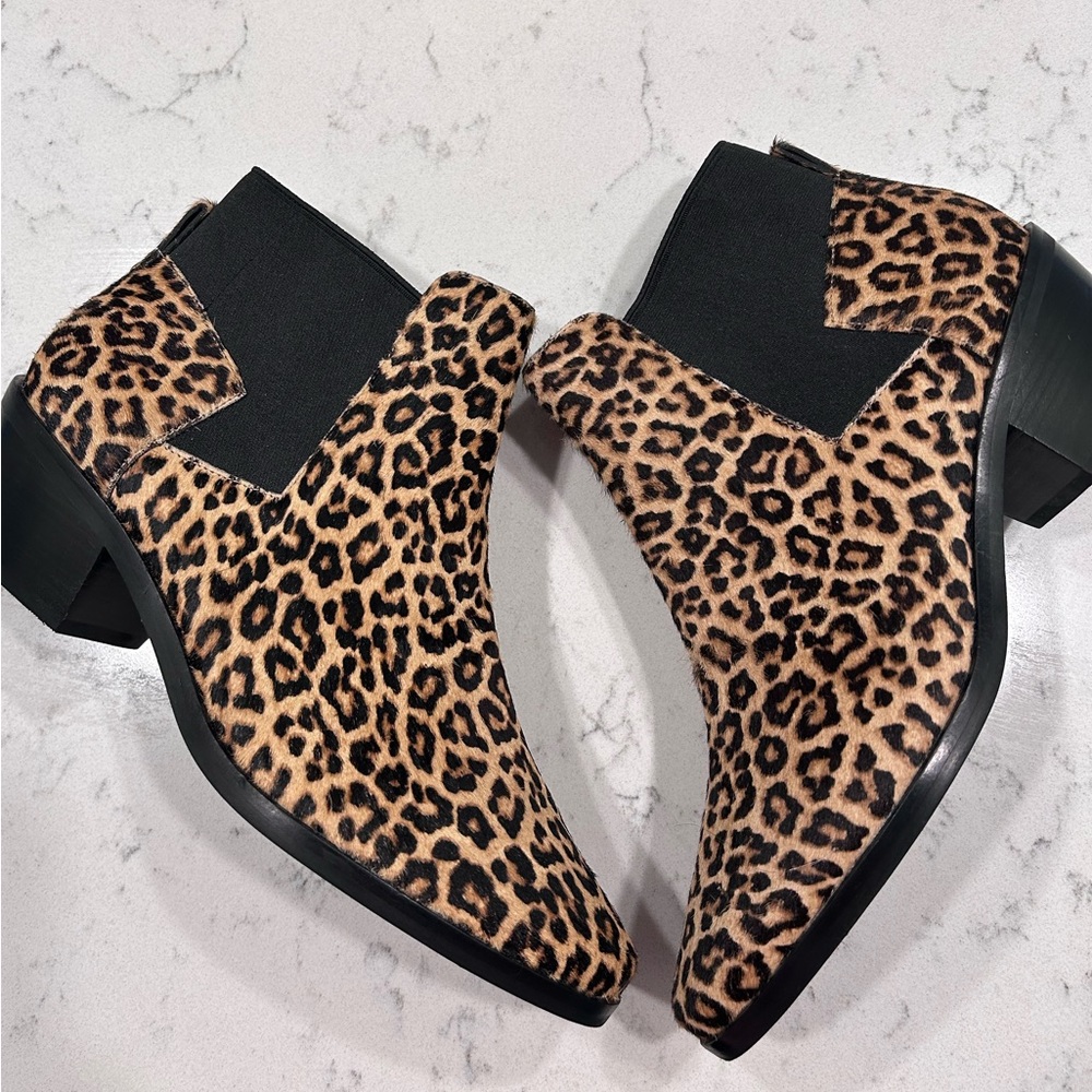 Cole Haan Cheetah Chelsea Boots Size 8.5